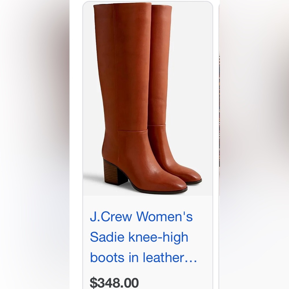 Like new leather knee high boots